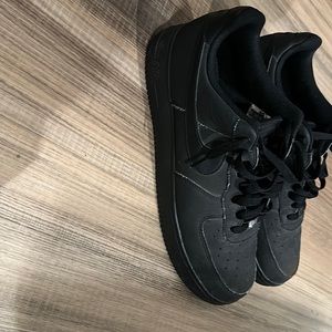 Black Nike Air Force ones